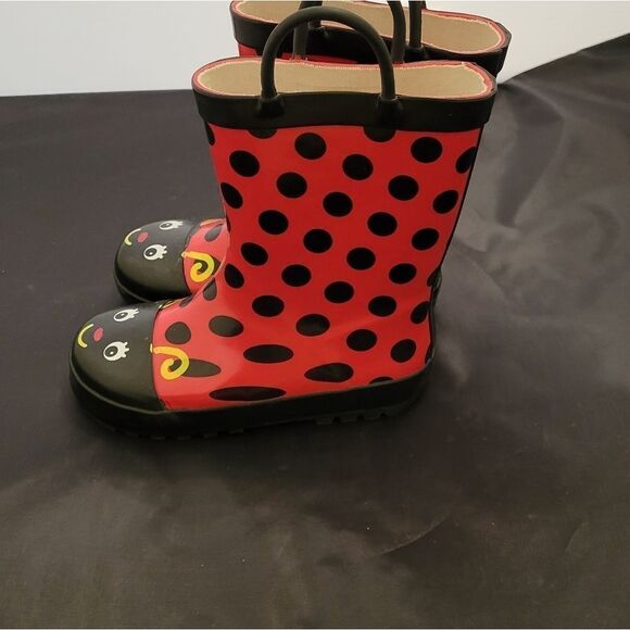 BRAND NEW LADYBUG  GIRL RAIN BOOTS - Picture 12 of 16